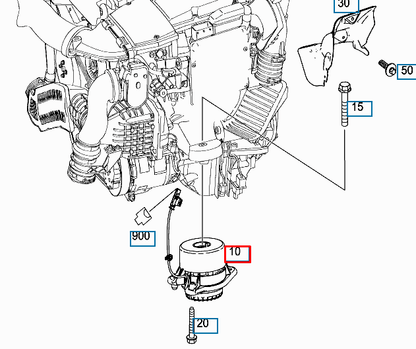 new mercedes-benz s w222 front left side engine mount a2222407117 original