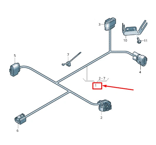 NEW AUDI A6 4A C8 GEARBOX WIRING HARNESS 4K0971769L