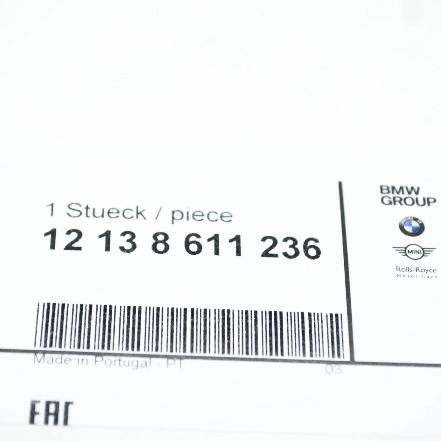 NEW BMW 7 F01, F02 IGNITION COIL 8611236 12138611236 ORIGINAL