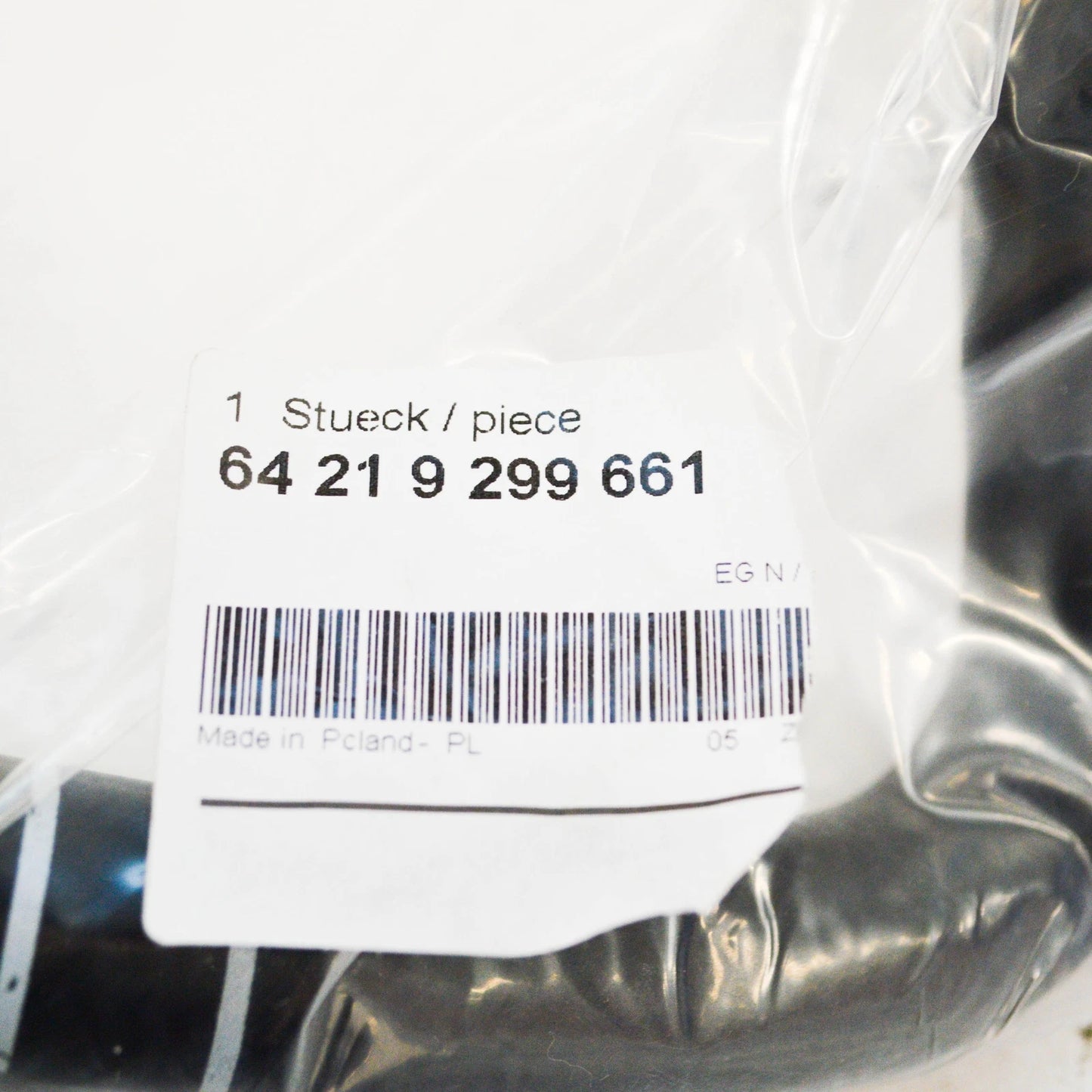 NEW BMW 5 G30 WATER COOLANT HOSE PIPE 64219299661 ORIGINAL