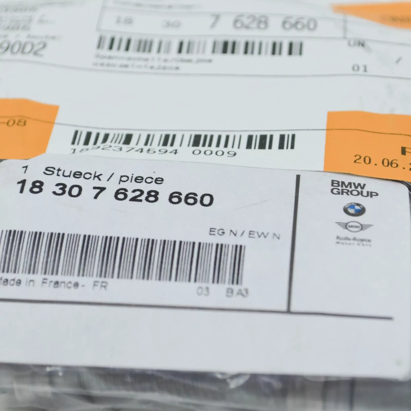 NEW BMW 3 F30, F80 EXHAUST MUFFLER CLAMP 18307628660 7628660 ORIGINAL