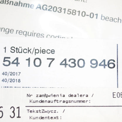 NEW BMW 3 F31 SUNROOF SURROUND RUBBER SEAL 54107430946 ORIGINAL