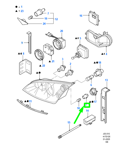 new ford mondeo mk3 front flasher lamp socket bulb holder assy 4121271 original