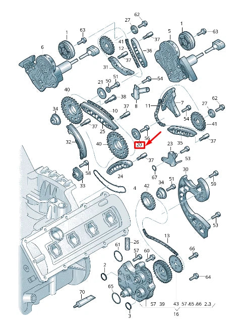 NEW AUDI A4 AVANT B8 UPPER CENTRE ENGINE THRUST WASHER 079109435G ORIGINAL