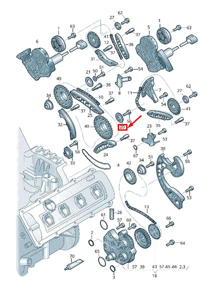 NEW AUDI A4 AVANT B8 UPPER CENTRE ENGINE THRUST WASHER 079109435G ORIGINAL