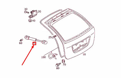 NEW MB C T-MODEL S203 REAR PANEL DOOR GAS SPRING STRUT A2039800364 ORIGINAL