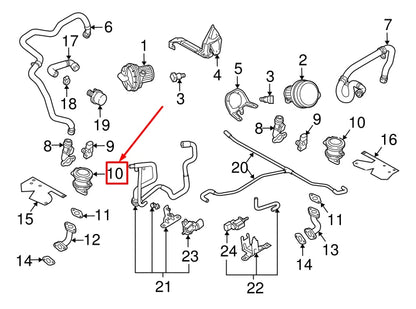 NEW AUDI R8 SPYDER 42 EGR VALVE 07L131101N ORIGINAL