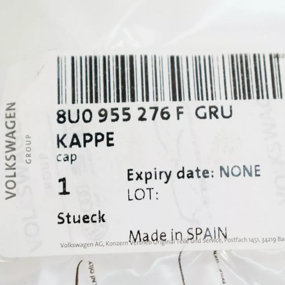 NEW AUDI Q3 8U RIGHT HEADLIGHT WASHER COVER CAP 8U0955276FGRU ORIGINAL