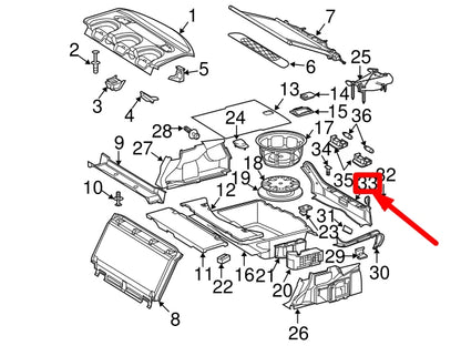 NEW MERCEDES-BENZ E W211 TRUNK LOADING SILL TRIM A21169001009051 ORIGINAL