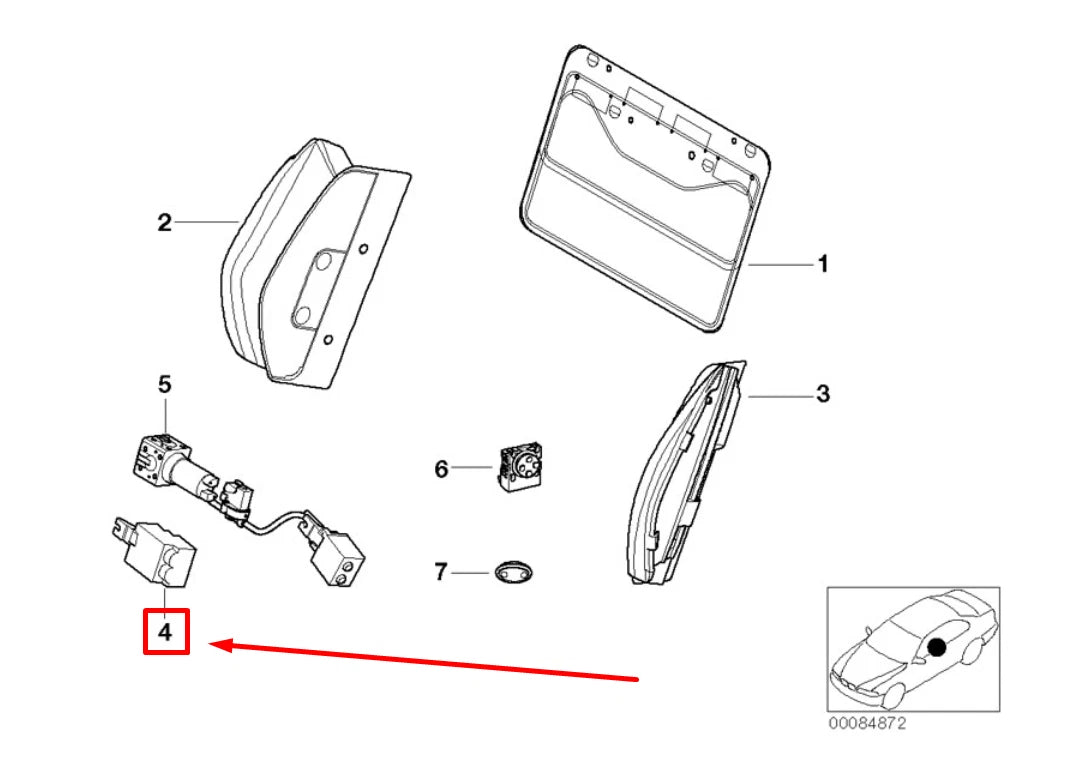 NEW BMW 3 E46 FRONT SEAT LUMBAR VALVE UNIT 8385631 67668385631 ORIGINAL