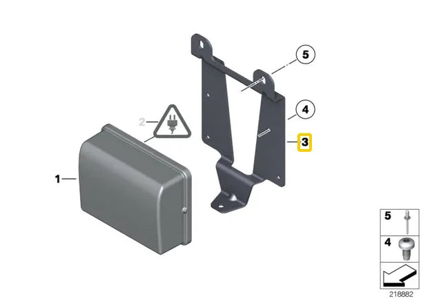 NEW BMW 6 CABRIO F12 CRUISE CONTROL DISTANCE SENSOR BRACKET 66318050366 ORIGINAL