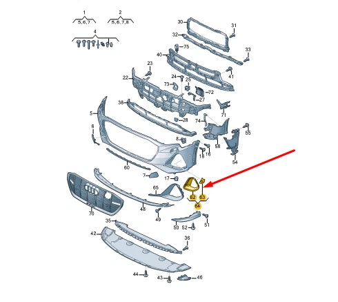 NEW AUDI E-TRON SPORTBACK GEA FRONT LEFT AIR DUCT TRIM 4KE121735CY9B