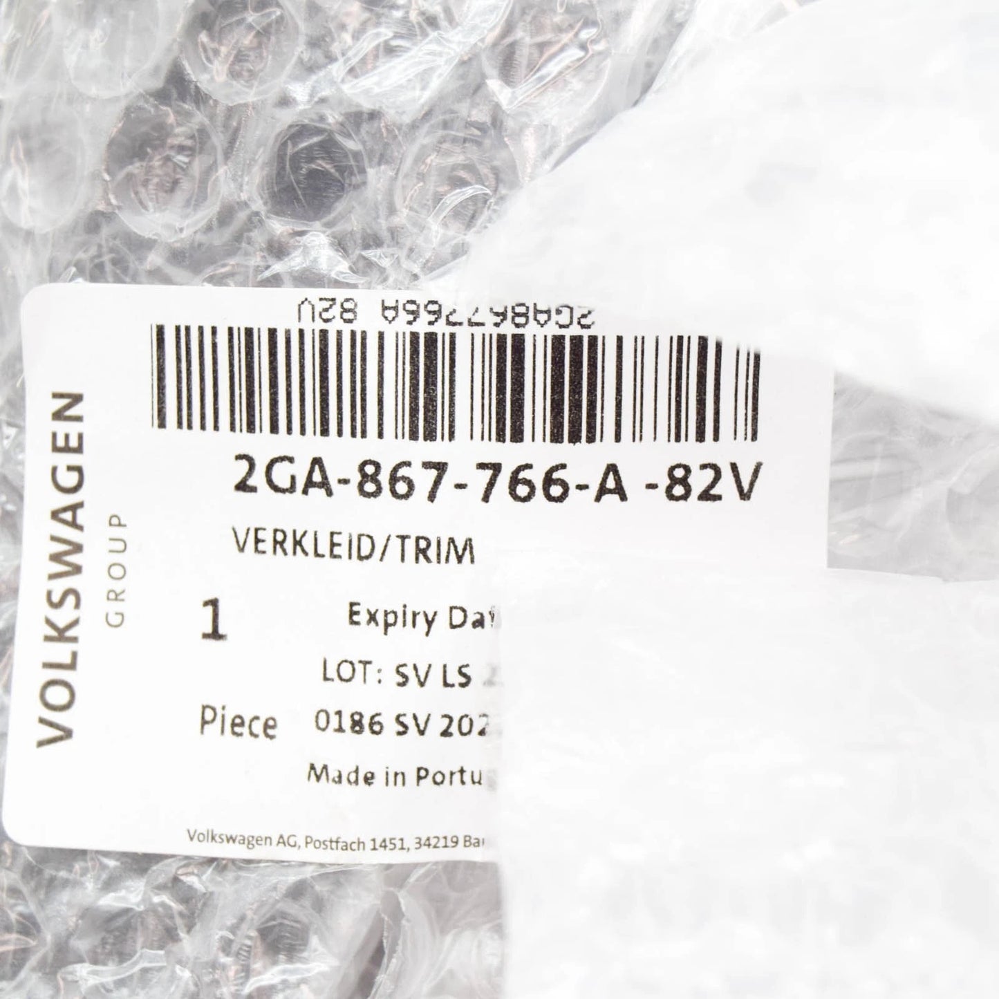 NEW VOLKSWAGEN T-ROC A11 RIGHT INTERIOR WHEEL HOUSING TRIM 2GA867766A82V