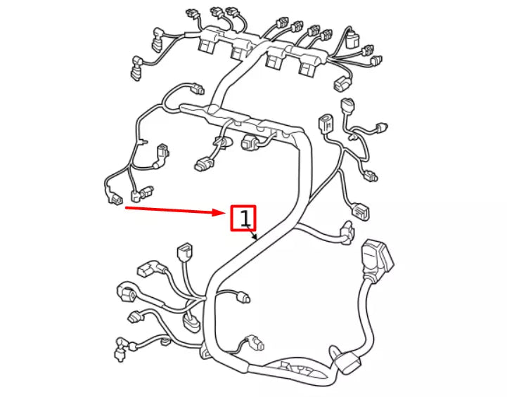 NEW VOLKSWAGEN ARTEON 3H7 ALTERNATOR CABLE HARNESS 5Q0971230NC