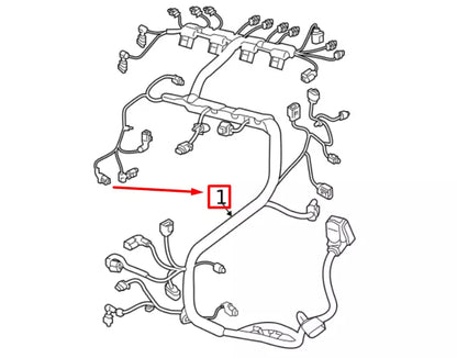 NEW VOLKSWAGEN ARTEON 3H7 ALTERNATOR CABLE HARNESS 5Q0971230NC