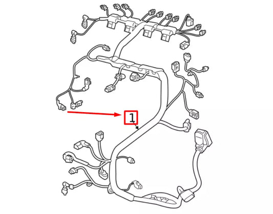 NEW VOLKSWAGEN ARTEON 3H7 ALTERNATOR CABLE HARNESS 5Q0971230NC