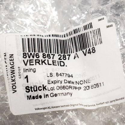 NEW AUDI A5 S5 8W6 CONVERTIBLE LEFT C PILLAR TRIM 8W6867287AV48 ORIGINAL