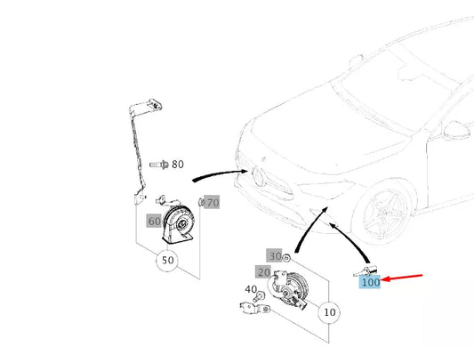 NEW MERCEDES-BENZ CLA C118 OUTSIDE TEMPERATURE SENSOR A0009052912