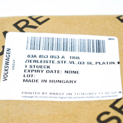 NEW AUDI Q3 F3 S FRONT LEFT BUMPER GRILLE TRIM MOLDING 83A853053A1RR ORIGINAL