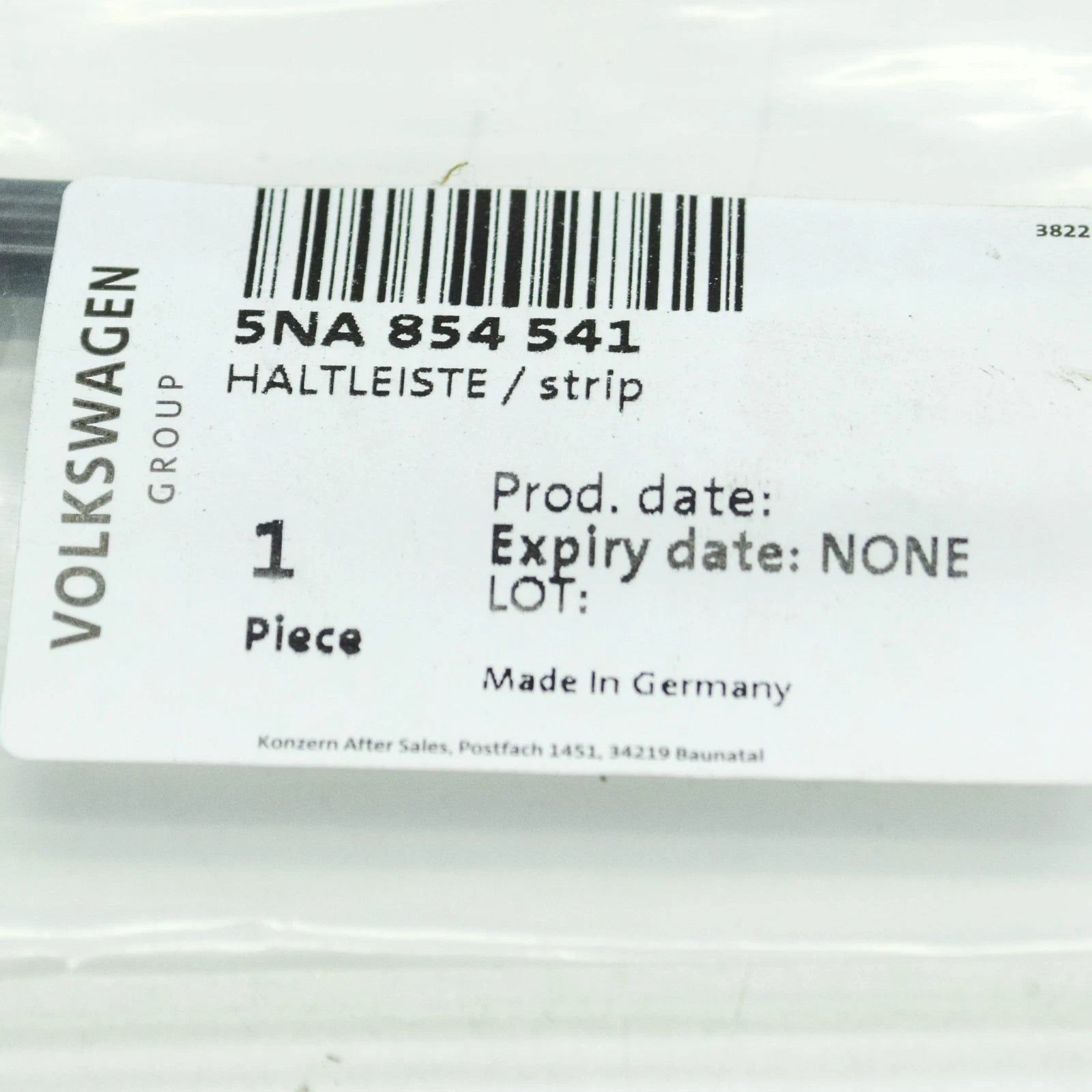 NEW VOLKSWAGEN TIGUAN AD MK2 LEFT WINDSHIELD RETAINING STRIP 5NA854541 ORIGINAL