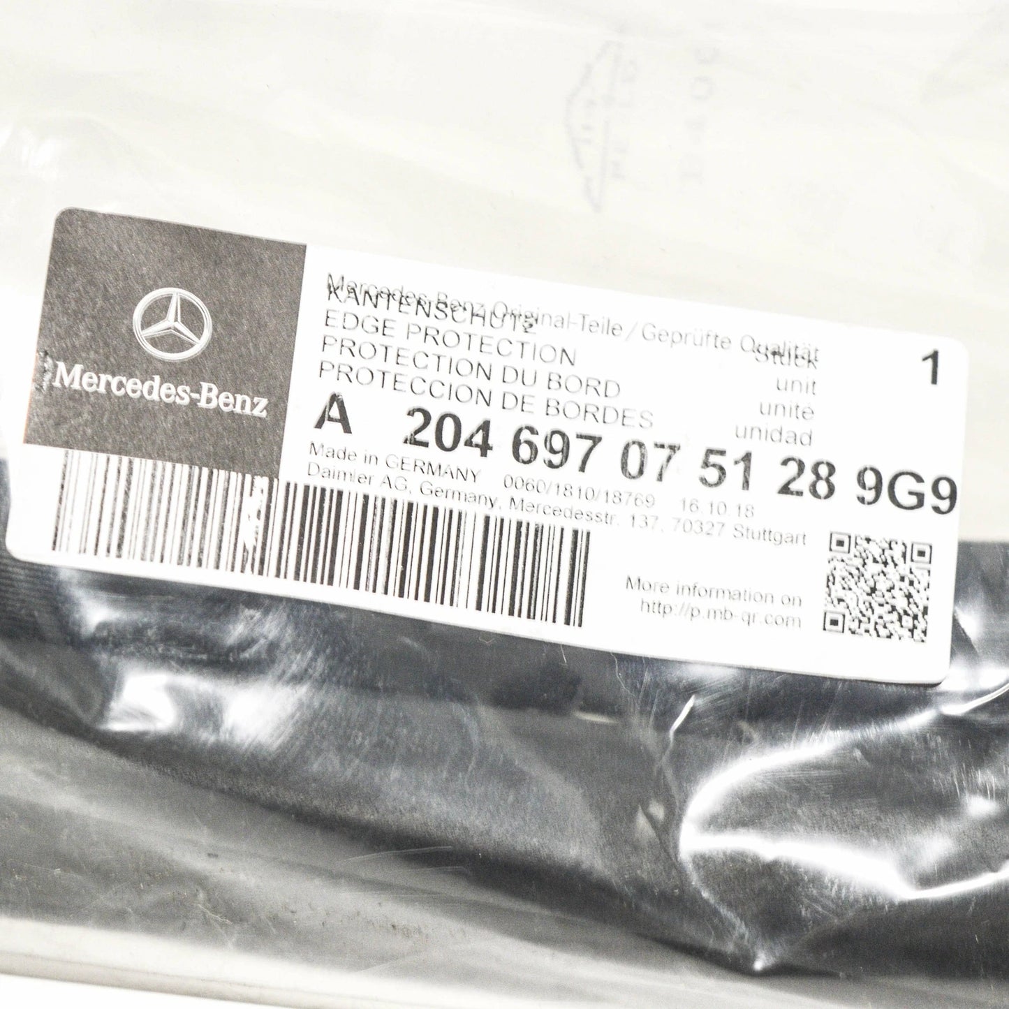 NEW MERCEDES-BENZ GLK-CLASS X204 FRONT DOOR SEAL RUBBER A2046970751289G90