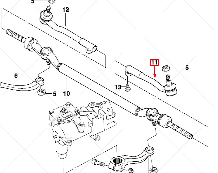 NEW BMW 7 E98 LEFT SIDE TIE ROD 32211141345 ORIGINAL