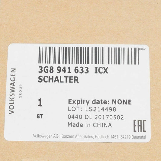 NEW VOLKSWAGEN ARTEON HEADLIGHT SWITCH CONTROL UNIT 3G8941633ICX 2019