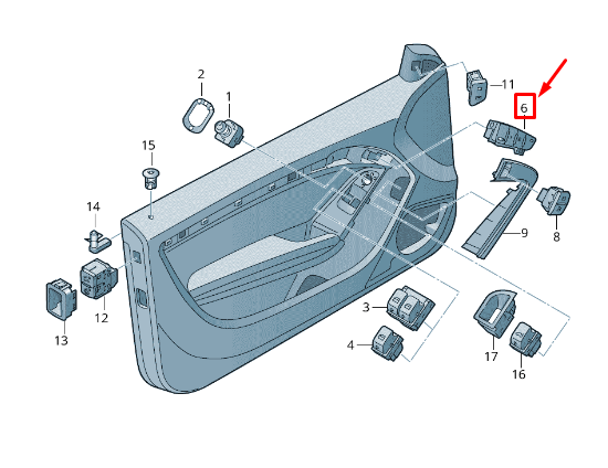 new audi a5 8t seat adjustment memory switch rhd 8t0959770v10 original