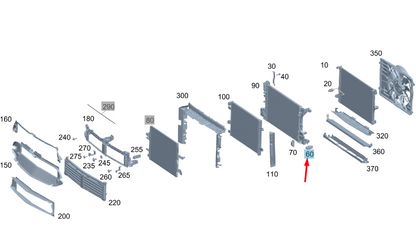 NEW MERCEDES-BENZ A W177 RADIATOR RIGHT ELASTOMER BEARING A2475040400 ORIGINAL