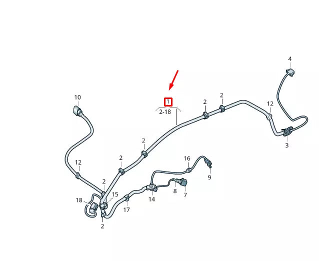 NEW VW TRANSPORTER VI T6 REAR LEFT ABS WIRING HARNESS 7E0971279F