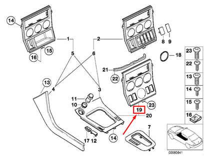 NEW BMW Z3 COUPE E36 INTERIOR CENTER DASHBOARD TRIM 8410711 51168410711 ORIGINAL