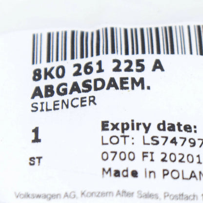 NEW AUDI Q5 8R FRONT LEFT SIDE FENDER LINER SPLASH SHIELD 8K0261225A