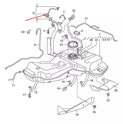 NEW AUDI A4 B8 FUEL FILLER COVER CAP 8E0201550H 2010 ORIGINAL