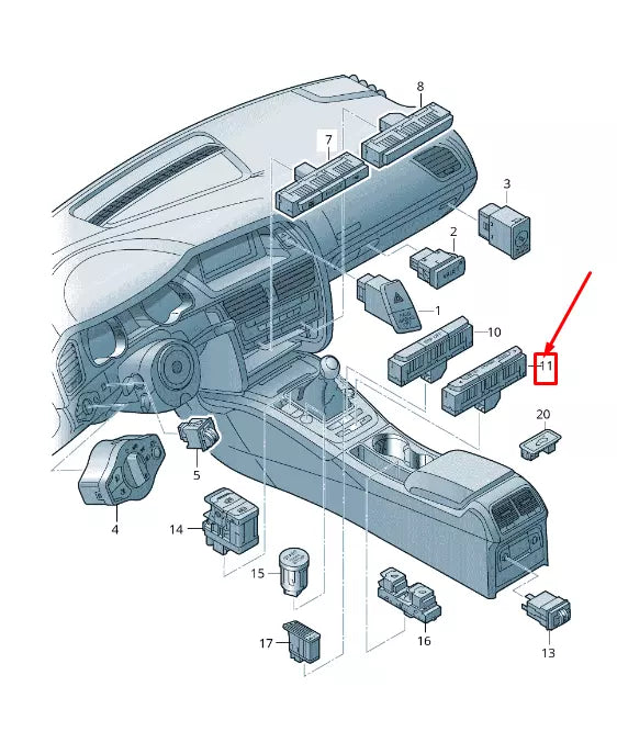 NEW AUDI A4 ALLROAD B8 TRACTION CONTROL MULTIPLE SWITCH 8K0959673KV10
