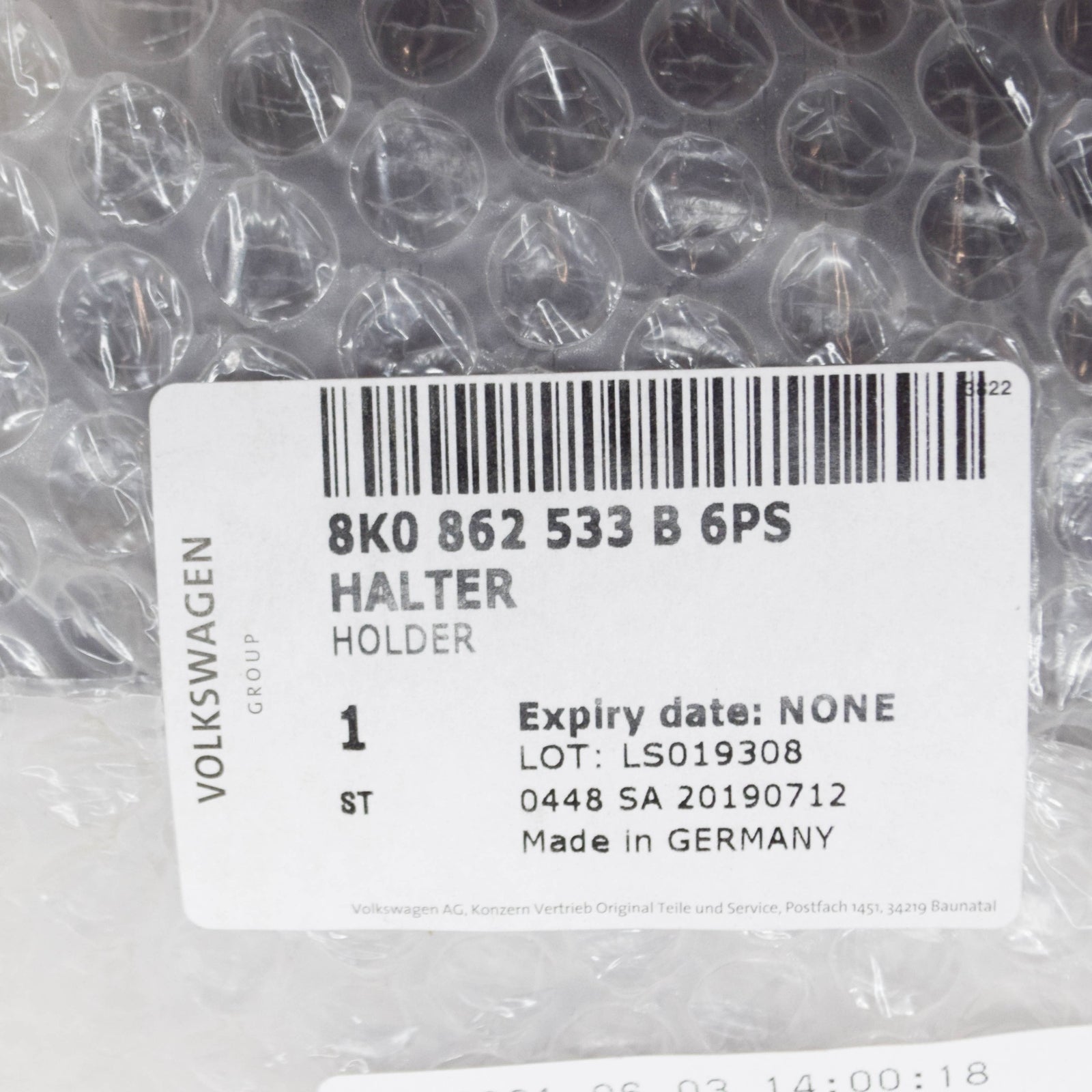 NEW AUDI A4 B8 CENTER CONSOLE CUP HOLDER 8K0862533B6PS ORIGINAL