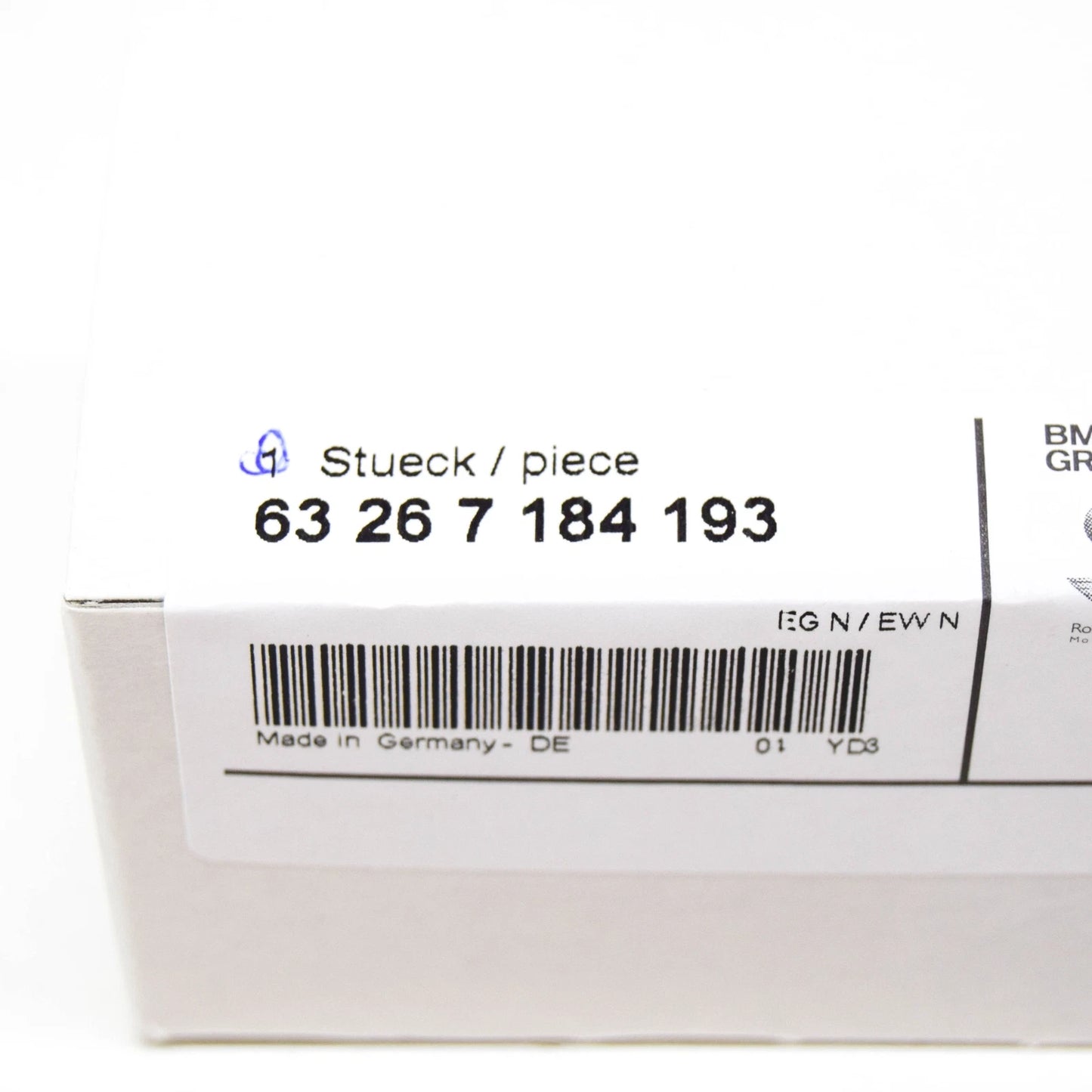 NEW BMW X5 E70 LICENSE PLATE LIGHT 63267184193 7184193 ORIGINAL