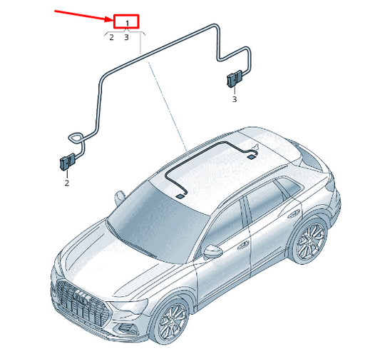 NEW AUDI Q3 F3 ROOF WIRING HARNESS 83A971100B ORIGINAL
