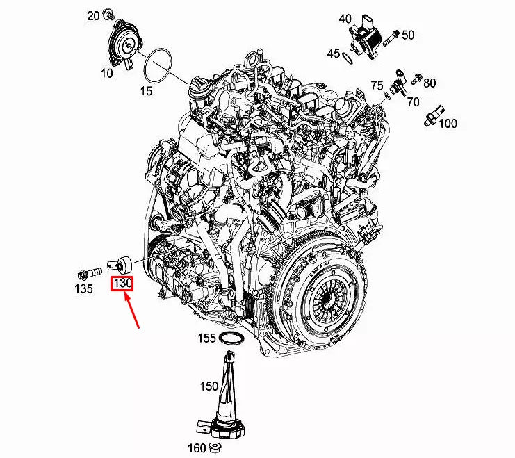 NEW MERCEDES-BENZ A W177 ENGINE KNOCK SENSOR A0009057304 ORIGINAL