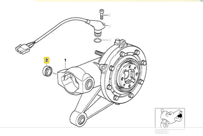 NEW BMW R-MODELS 4V R 1100 GS 94 REAR AXLE NEEDLE BEARING 33172311091 ORIGINAL