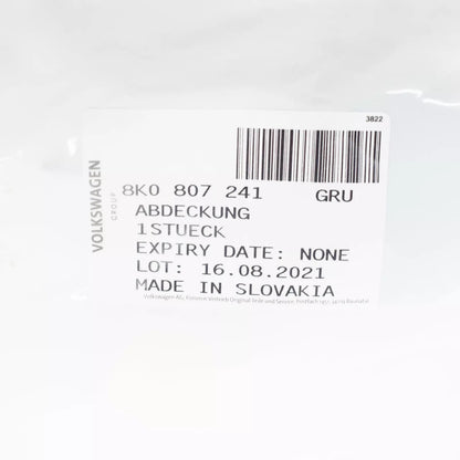 NEW AUDI A4 B8 FRONT BUMPER TOW HOOK EYE COVER 8K0807241GRU ORIGINAL