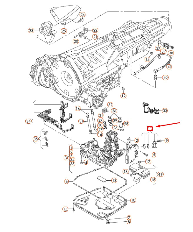 NEW AUDI A4 B8 TRANSMISSION SLEEVE 0B5325571 ORIGINAL
