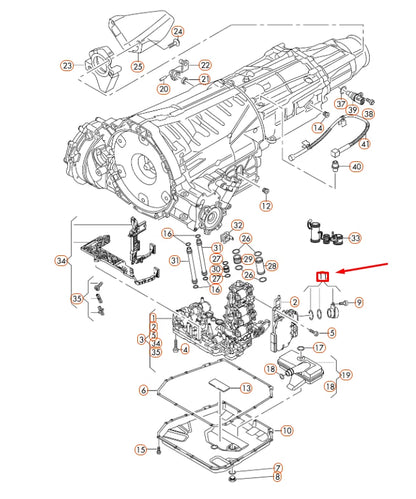 NEW AUDI A4 B8 TRANSMISSION SLEEVE 0B5325571 ORIGINAL
