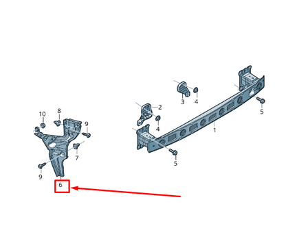 NEW AUDI RS3 REAR RIGHT BUMPER GUIDE SECTION 8V5807378B ORIGINAL