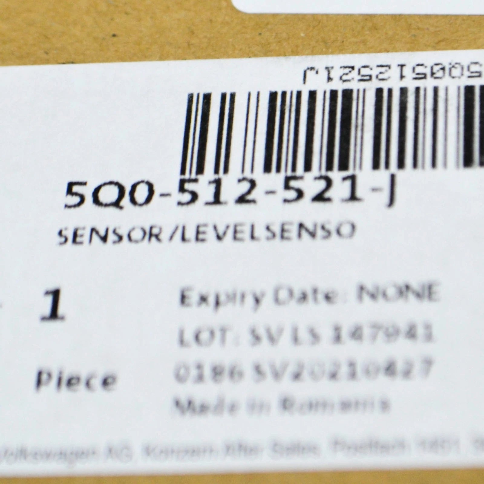 NEW AUDI A3 8V REAR LEFT LEVEL SENSOR WITH POLES 5Q0512521J ORIGINAL