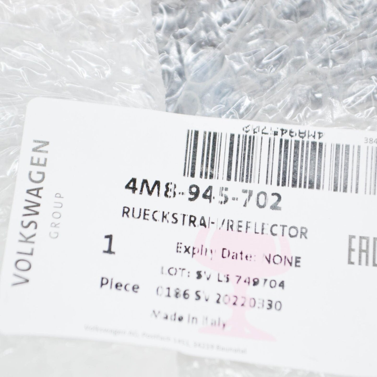 NEW AUDI Q8 4MN REAR RIGHT BUMPER REFLECTOR 4M8945702 ORIGINAL