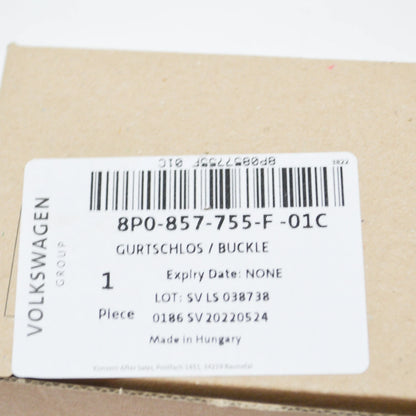 NEW AUDI A3 8P FRONT LEFT SEAT BUCKLE LATCH LHD 8P0857755F01C