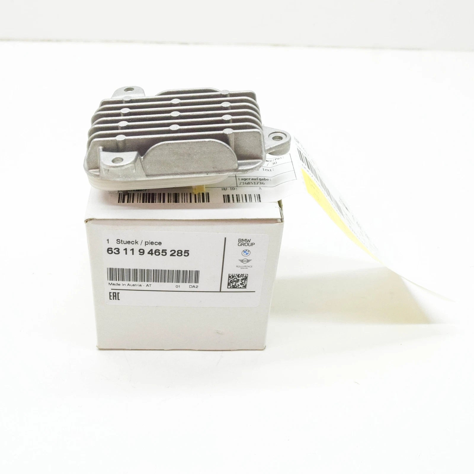 NEW BMW 7 G11,G12 FRONT LEFT LED LIGHTS CONTROL UNIT 9465285 63119465285