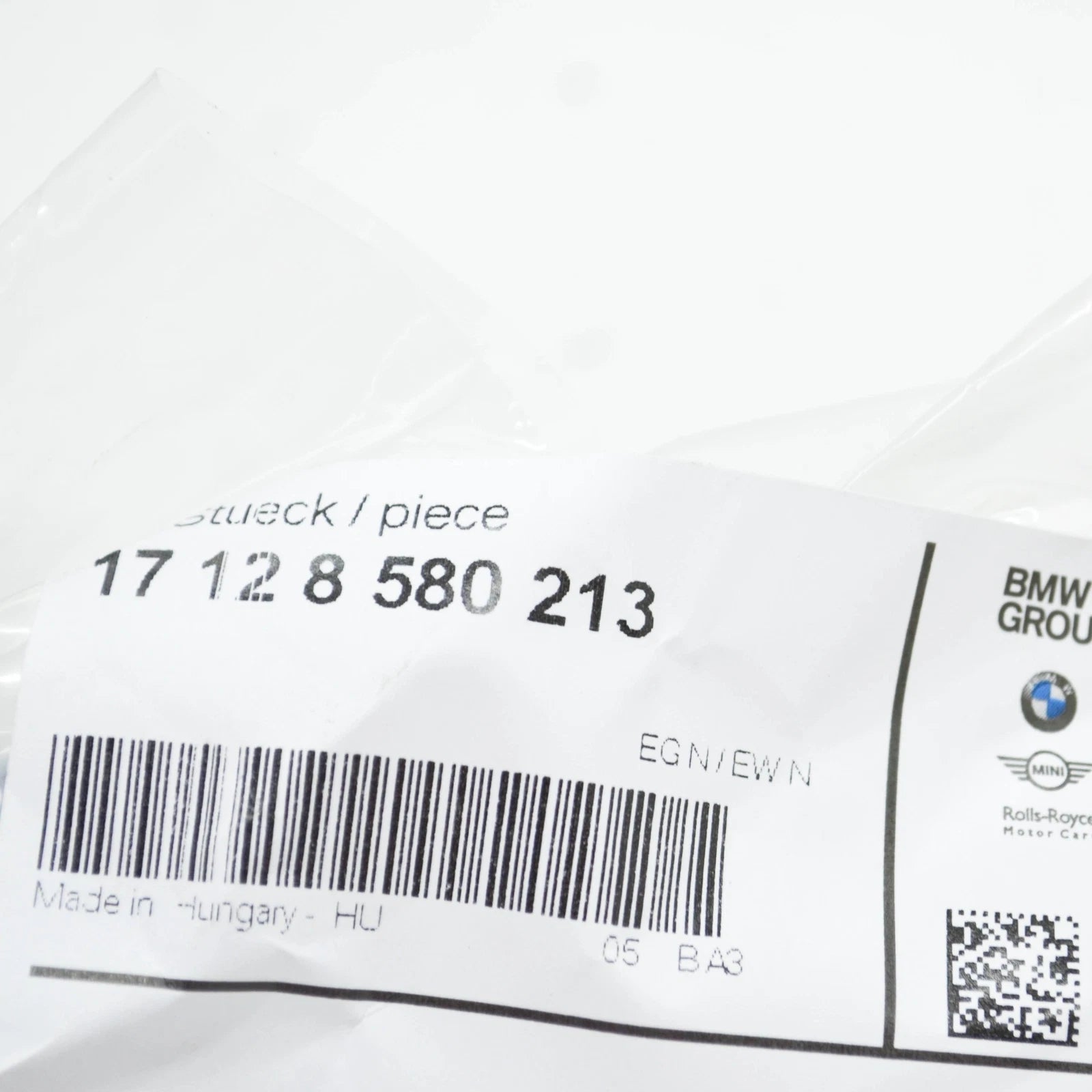 NEW BMW 5 G30 LEFT WATER COOLANT RADIATOR HOSE 17128580213 ORIGINAL