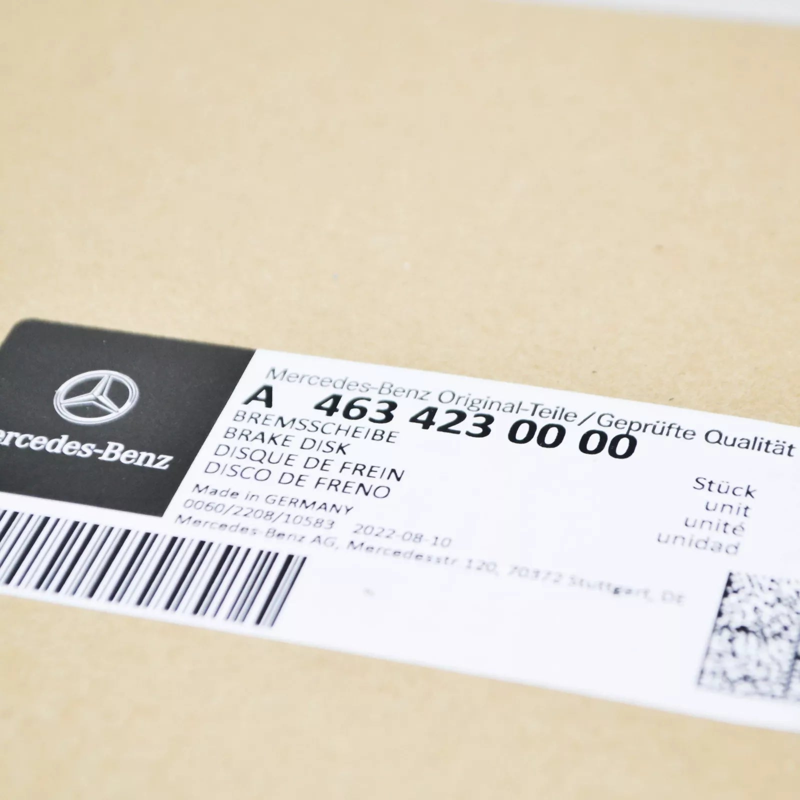 NEW MERCEDES-BENZ G W463 REAR RIGHT BRAKE DISC A4634230000 ORIGINAL