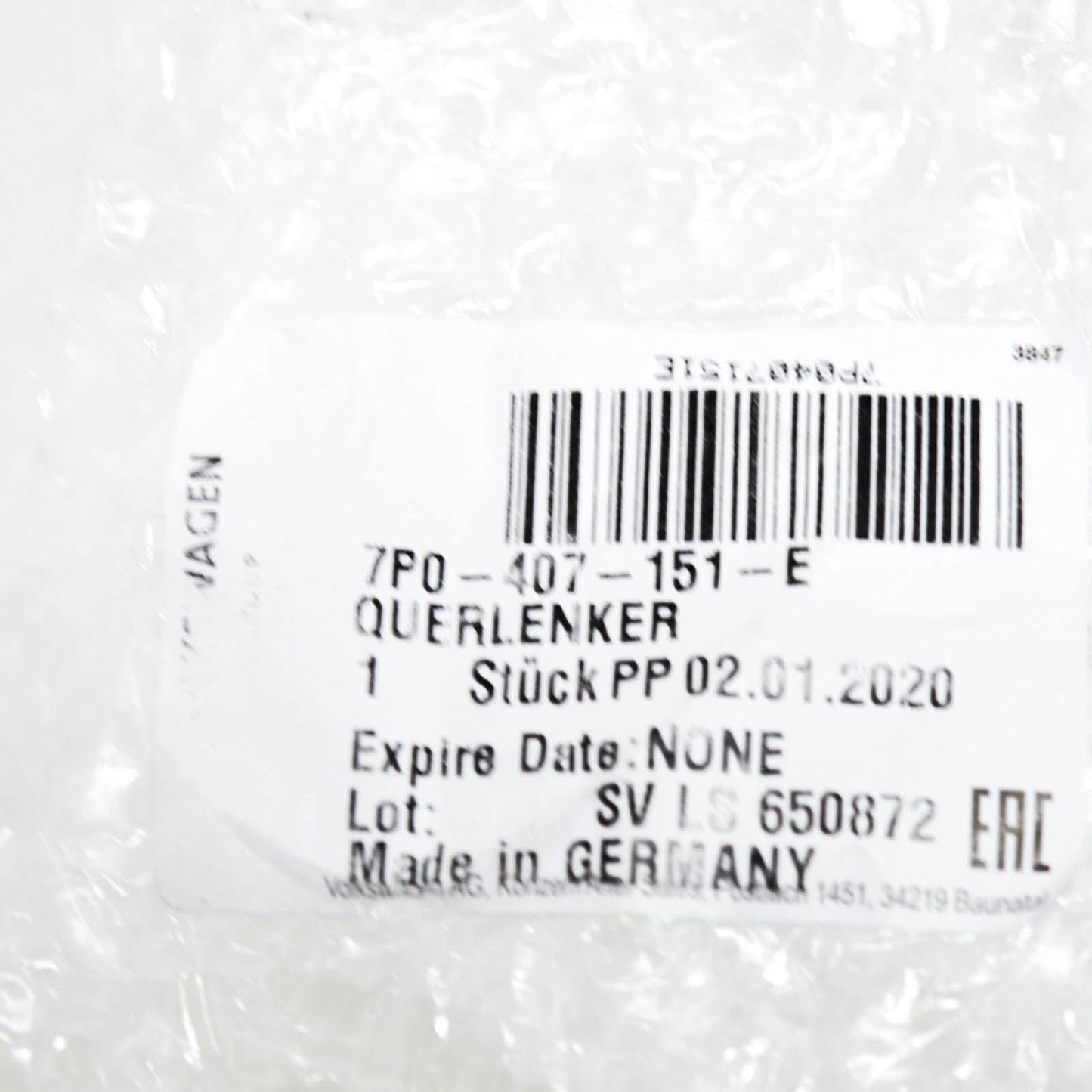 NEW AUDI Q7 4L FRONT LEFT LOWER CONTROL ARM WISHBONE 7P0407151E ORIGINAL